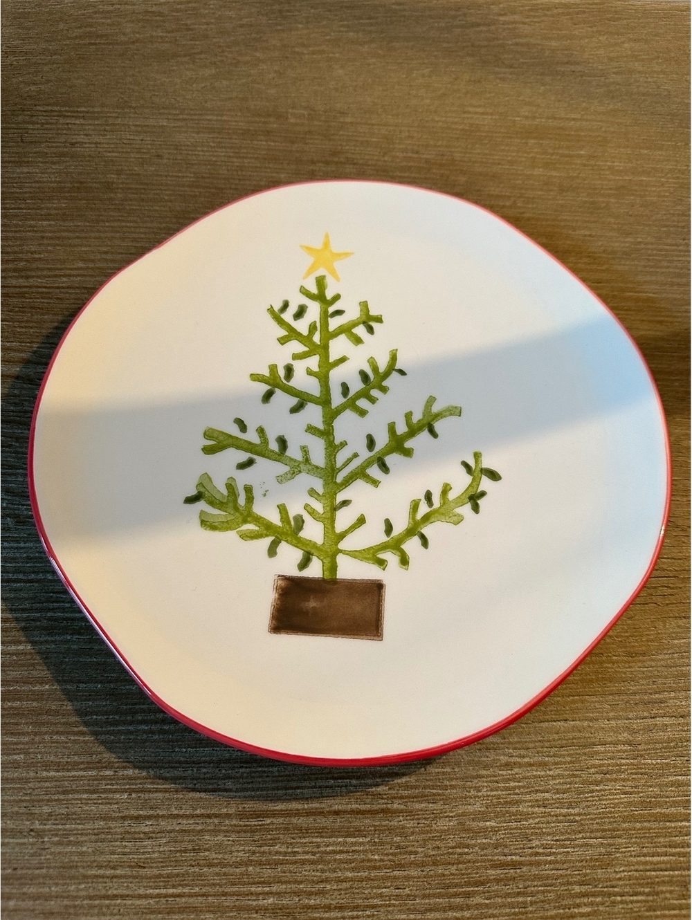 Sundance Living Christmas Tree Plates Set of 20 Hand Painted Portugal
